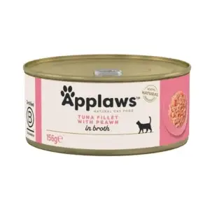Comida húmeda para gatos Lata Atún y gambas Applaws 156 g
