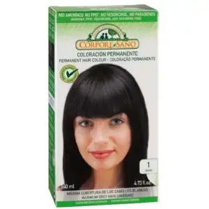Tinte permanente nº1 negro Corpore Sano 140 ml