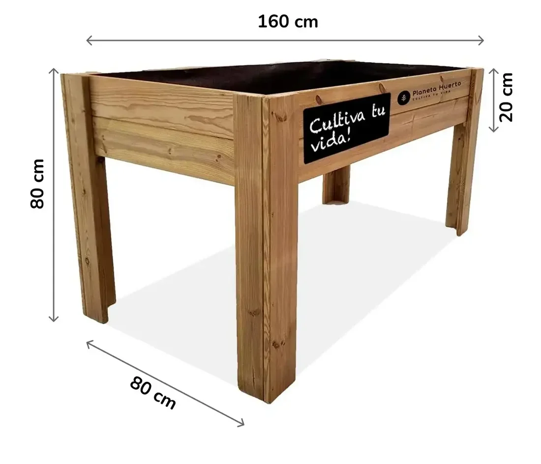 Mesa de Cultivo Huerto (160x80x80cm) Planeta Huerto 220L 3 Mesa de Cultivo Huerto (160x80x80cm) Planeta Huerto 220L - Imagen 3