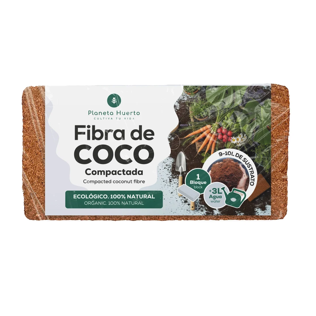 Sustrato Fibra de Coco Planeta Huerto 9 Litros 1 Sustrato Fibra de Coco Planeta Huerto 9 Litros