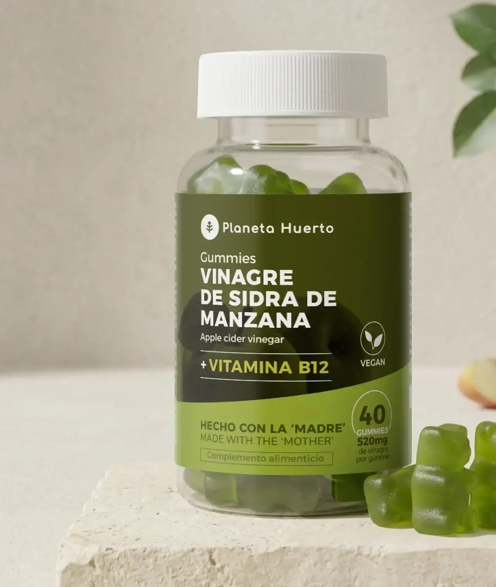 Gummies de Vinagre de Manzana sin filtrar Planeta Huerto 40 gominolas 2 Gummies de Vinagre de Manzana sin filtrar Planeta Huerto 40 gominolas - Imagen 2