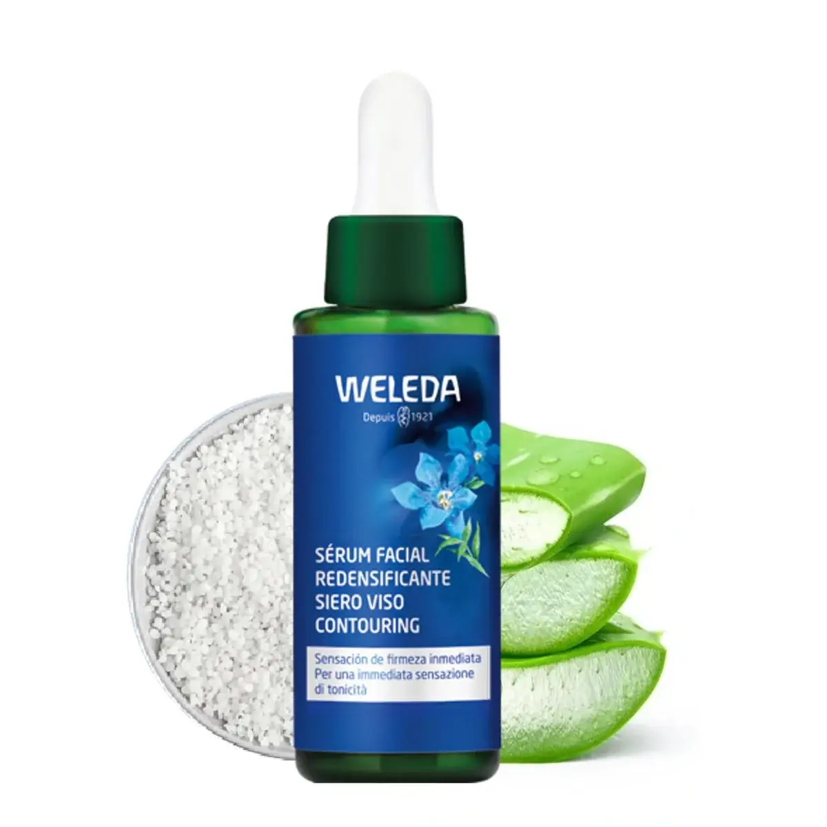 Sérum facial redensificante de Genciana azul y Edelweiss Weleda 30 ml 1 Sérum facial redensificante de Genciana azul y Edelweiss Weleda 30 ml