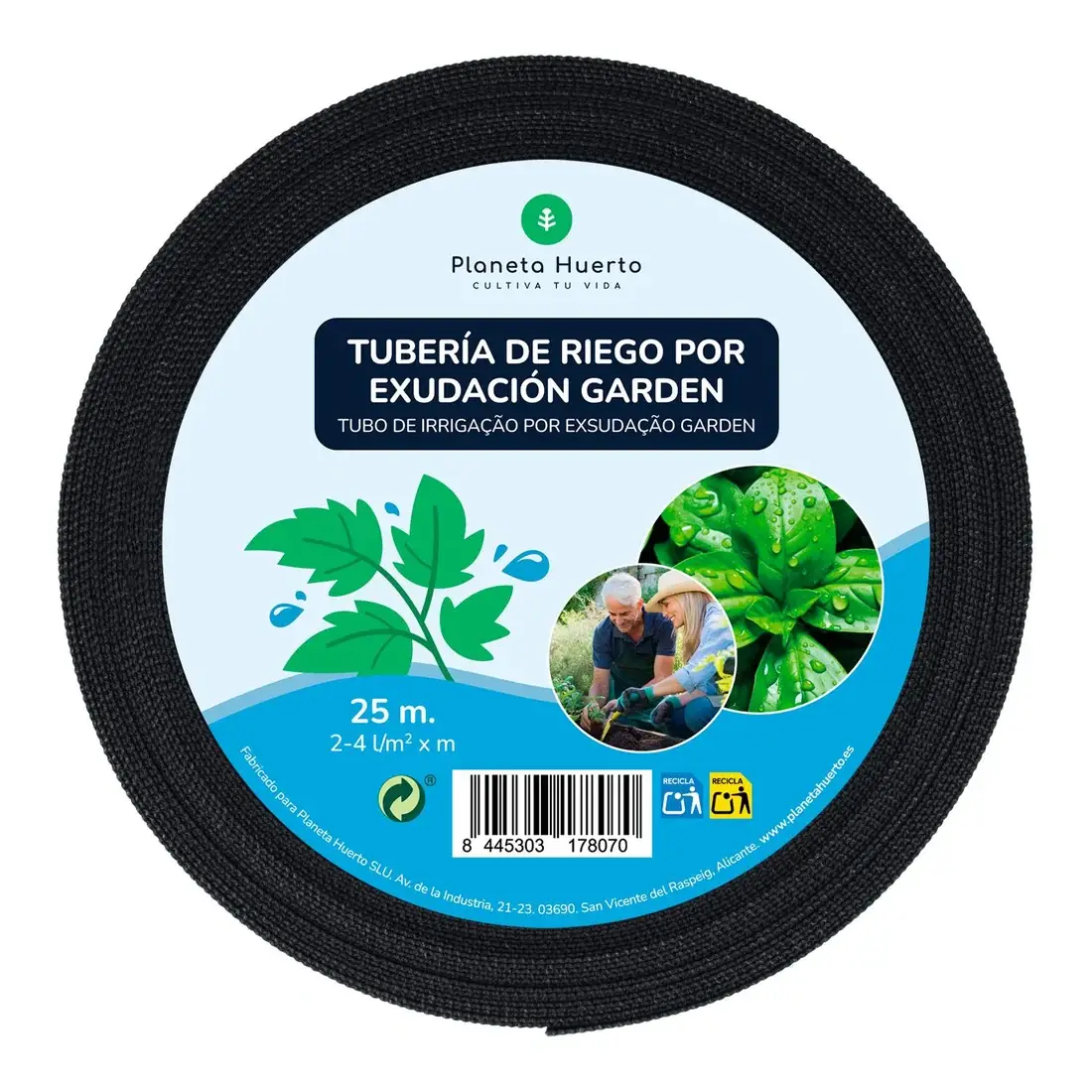 Tubería de Riego por Exudación en Rollo Garden Planeta Huerto 25 m 1 Tubería de Riego por Exudación en Rollo Garden Planeta Huerto 25 m