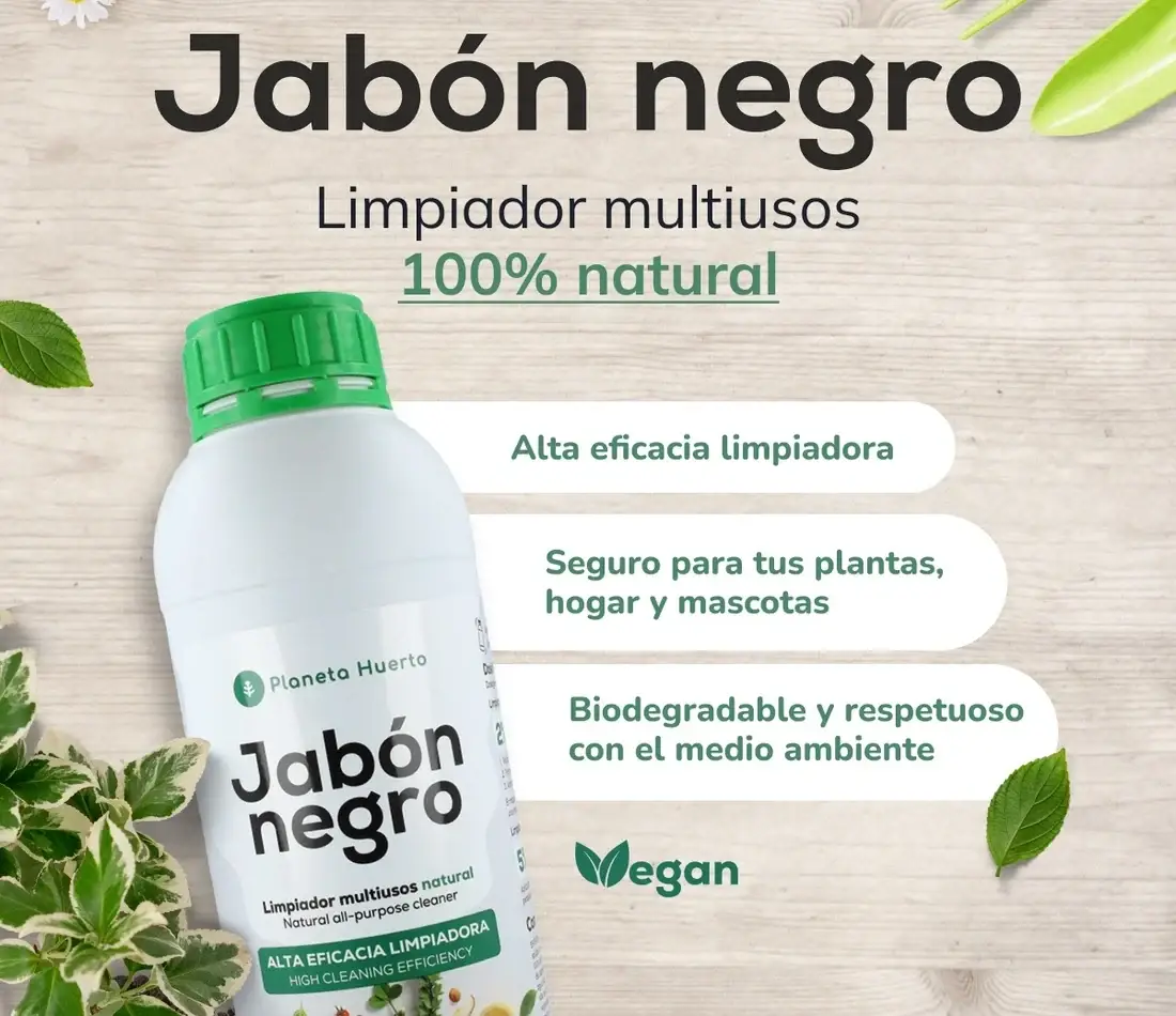 Jabón potásico Negro Planeta Huerto 5 L 2 Jabón potásico Negro Planeta Huerto 5 L - Imagen 2