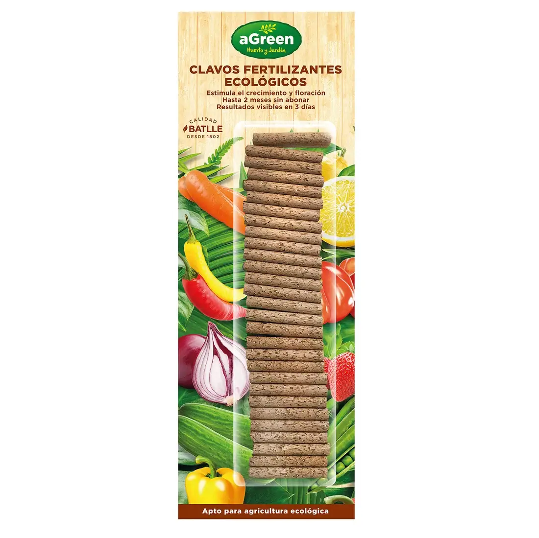 Clavos Fertilizantes Ecológicos Bio Agreen 30 ud 1 Clavos Fertilizantes Ecológicos Bio Agreen 30 ud