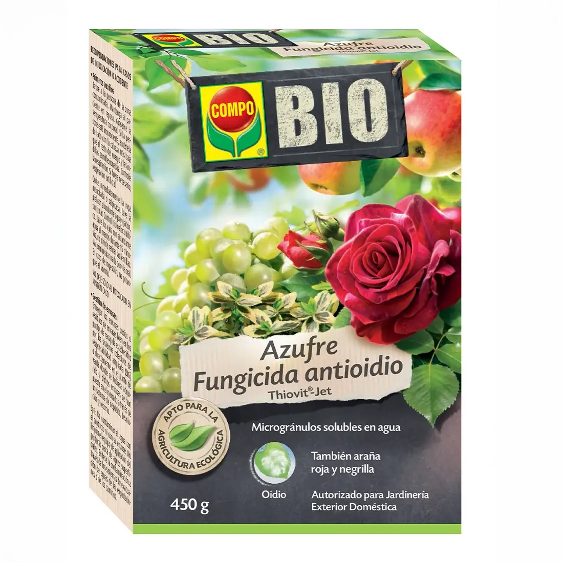 Compo Bio Fungicida acaricida Azufre Antiodio 450 g 1 Compo Bio Fungicida acaricida Azufre Antiodio 450 g