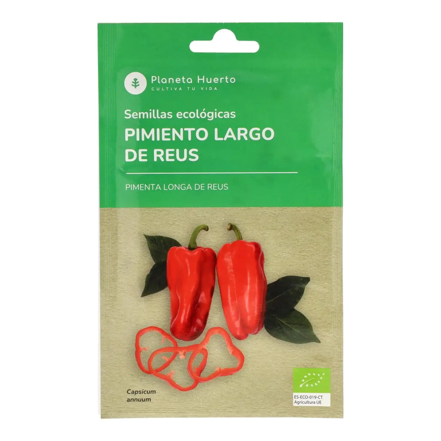 Semillas de Pimiento largo de Reus ecológicas Planeta Huerto 1 Semillas de Pimiento largo de Reus ecológicas Planeta Huerto