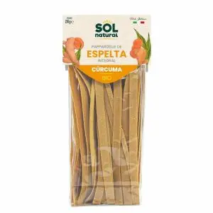 Parpadelle de Espelta Integral con Curcuma Bio 250g Solnatural